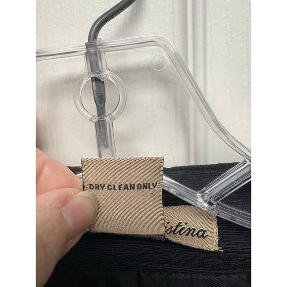 Marisa Christina Black Silk Linen Cropped Jacket, Embroidered, Women's Size L - Picture 3 of 7